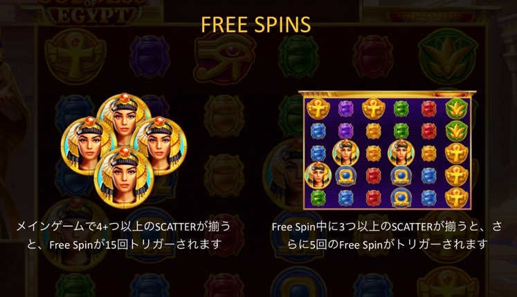 《GODDESS of EGYPT》フリースピンモード